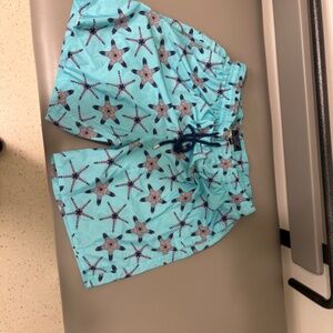 Vilebrequin men’s swimsuit size xxxl in blue with blue star fish